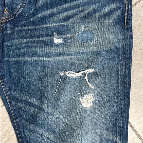 Polo by Ralph Lauren Blue Straight-Leg Jeans with Distressed Details - Picture 4 of 9
